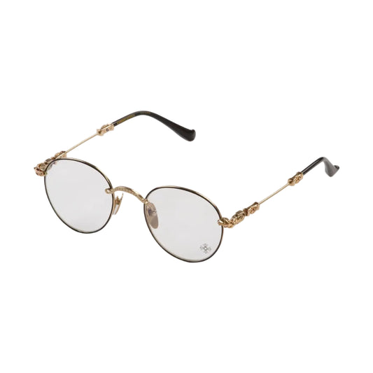 Chrome Hearts Bubba-A Round Glasses Black/Gold