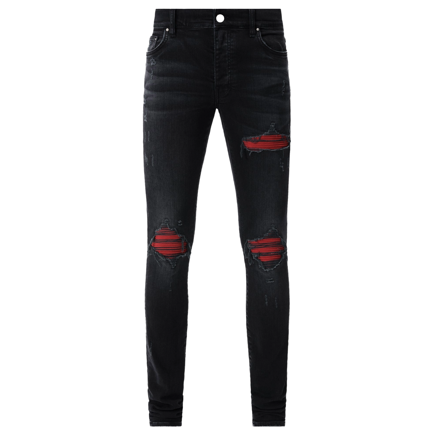 Amiri MX1 Suede Jean Vintage Black/Red