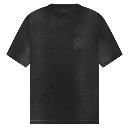 Amiri MA Logo Shotgun Tee Faded Black