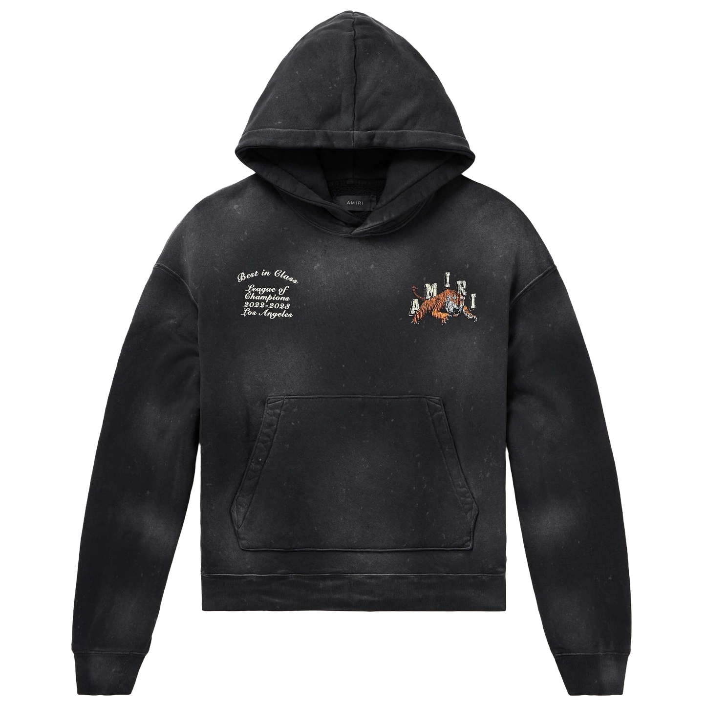 Amiri Vintage Tiger Varsity Hoodie Black