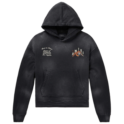 Amiri Vintage Tiger Varsity Hoodie Black