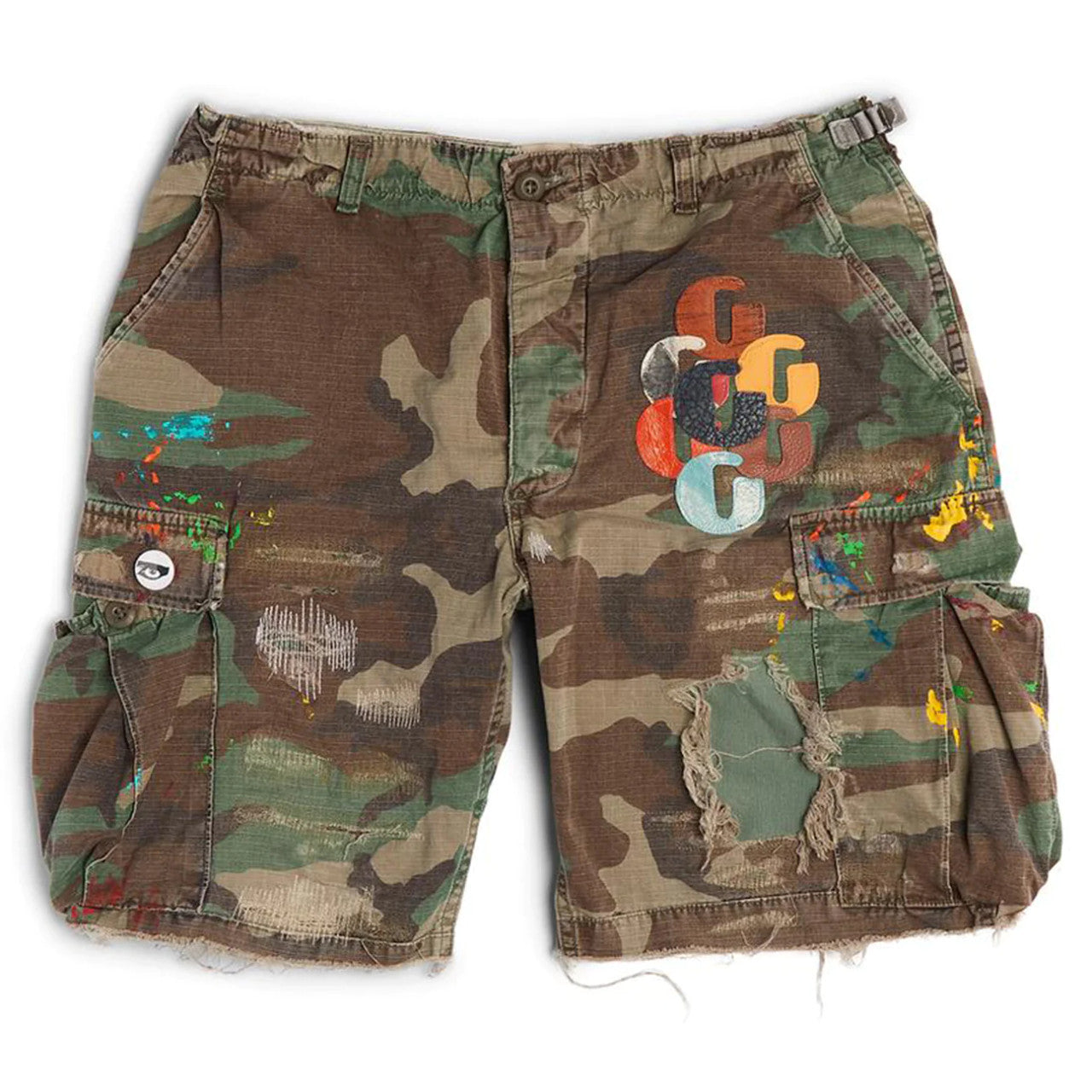 Gallery Dept. G Patch Woodland Camo Cargo Shorts