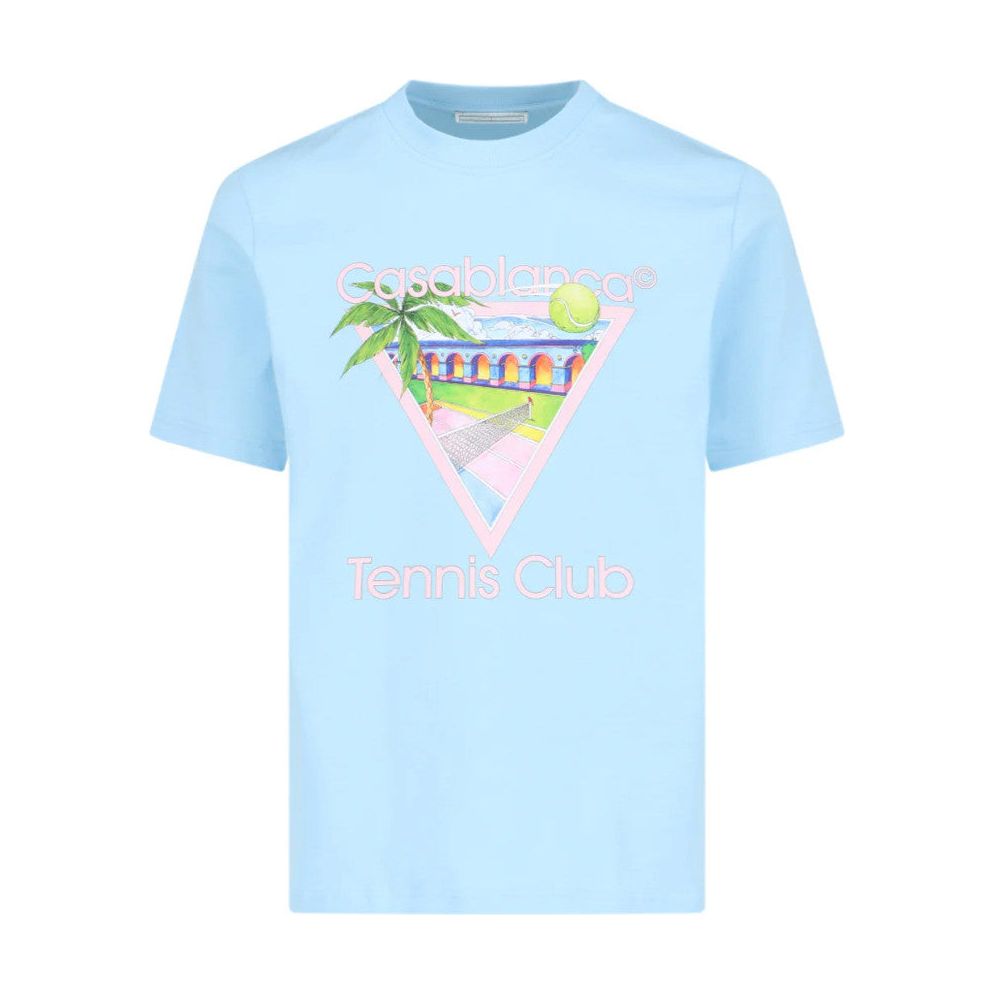 Casablanca Tennis Club Icon T-Shirt Blue