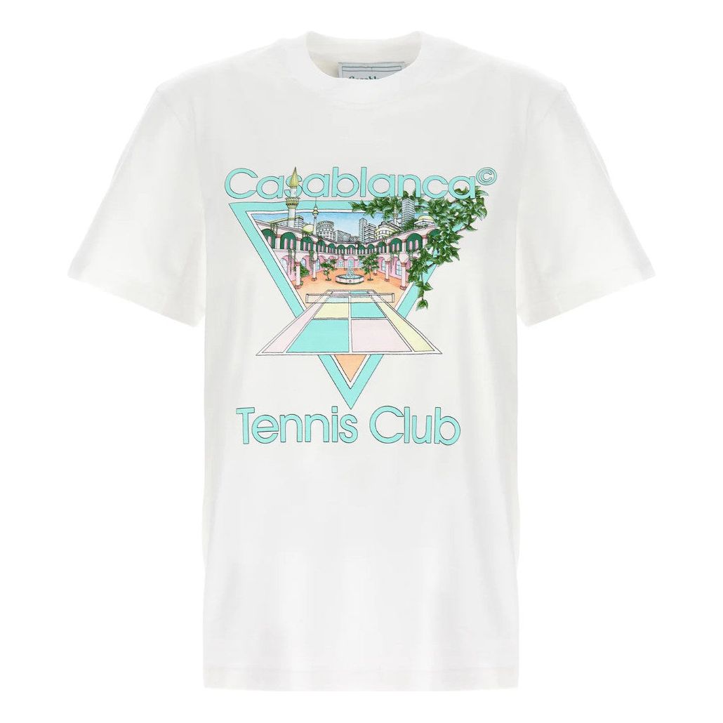 Casablanca Tennis Club Icon T-Shirt White