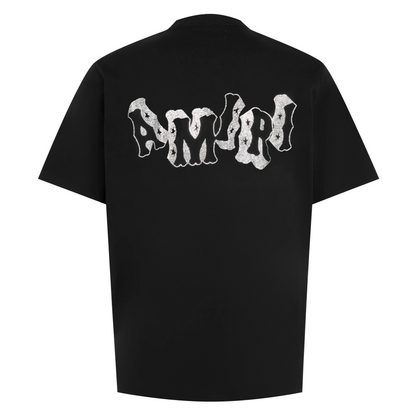 Amiri Block Letter Tee Black