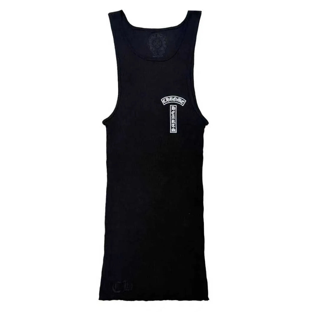 Chrome Hearts Cross T-Bar Rib Tank Black