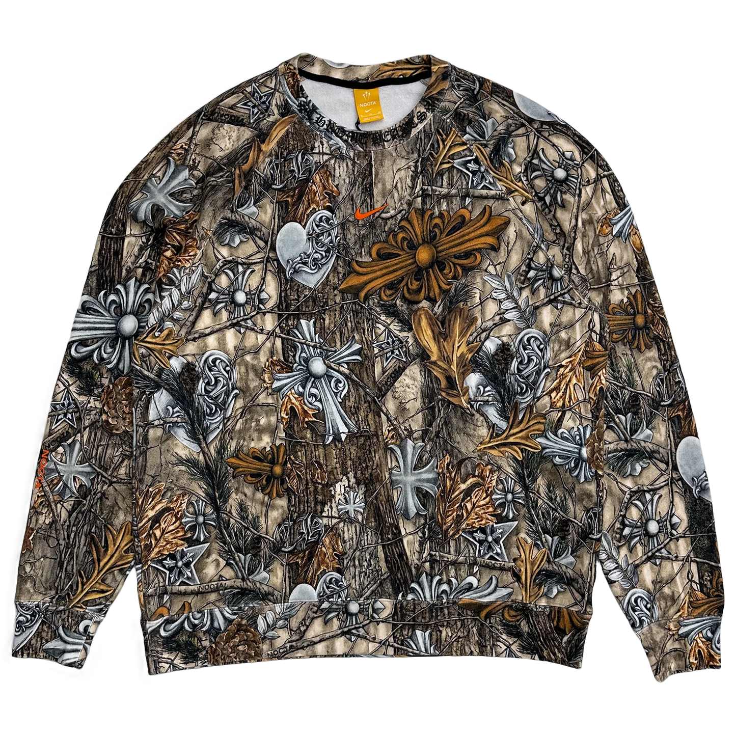 Chrome Hearts x Nike x NOCTA Multi Logo Horseshoe Crewneck Camo