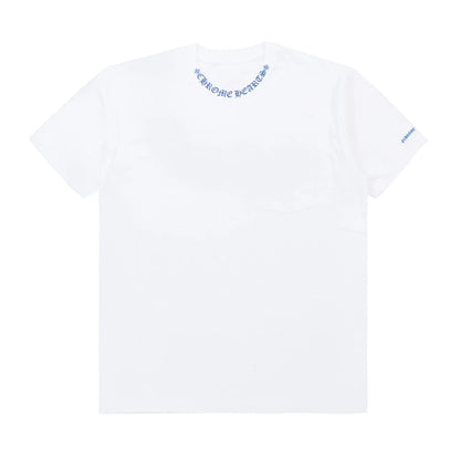 Chrome Hearts Neck Logo Tee White/Blue