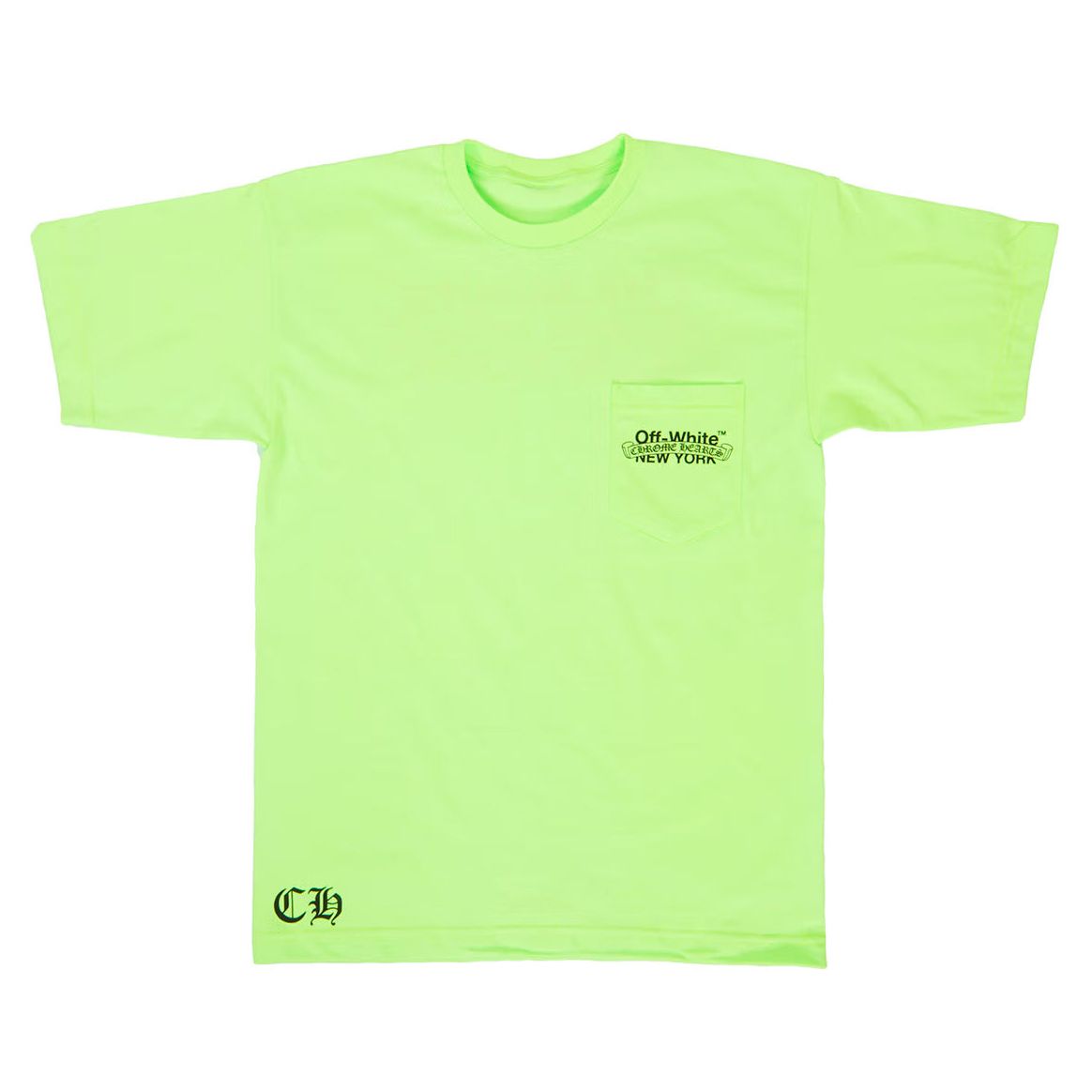 Chrome Hearts x Off-White New York T-Shirt Lime Green