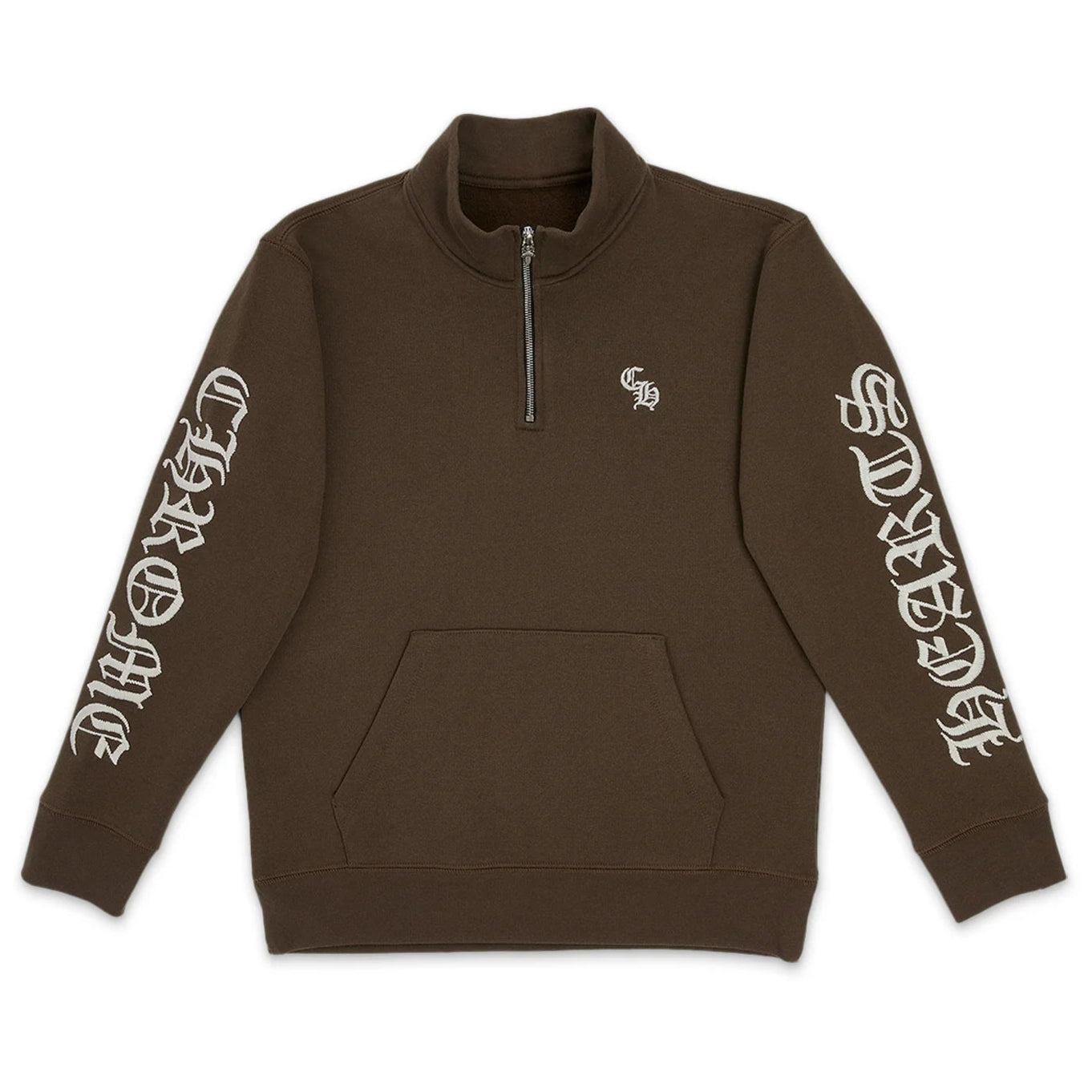 Chrome Hearts Slo Ride 1/2 Zip Sweater Brown