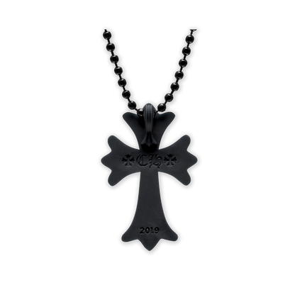 Chrome Hearts Silicone Cross Necklace Black
