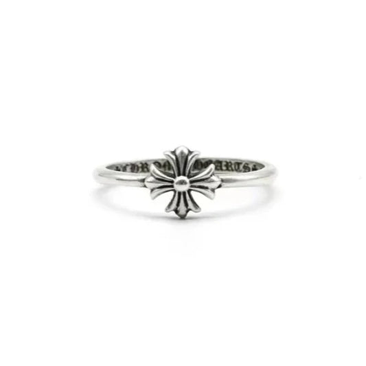 Chrome Hearts Silver Bubblegum Plus Cross Ring