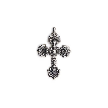 Chrome Hearts Silver Filigree Cross Pendant