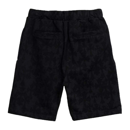 Chrome Hearts All Over Cemetery Monogram Sweat Shorts Black