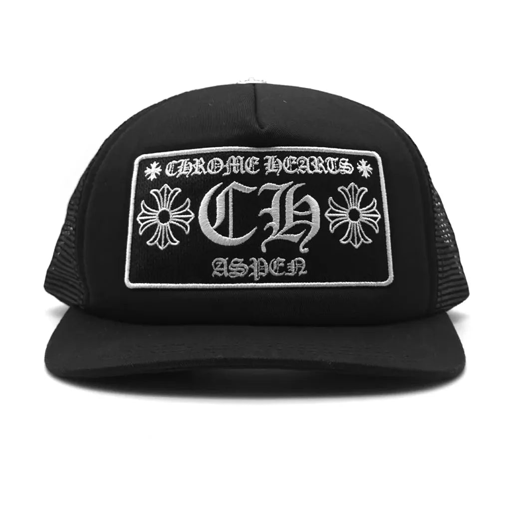 Chrome Hearts CH Aspen Store Exclusive Trucker Hat Black