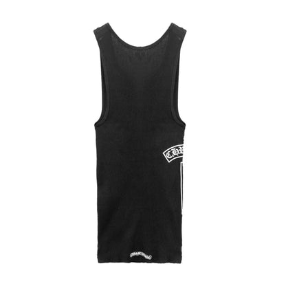 Chrome Hearts T-Bar Script Logo Tank Top Black Endless Supply Chrome Hearts T-Bar Script Logo Tank Top Black Endless Supply