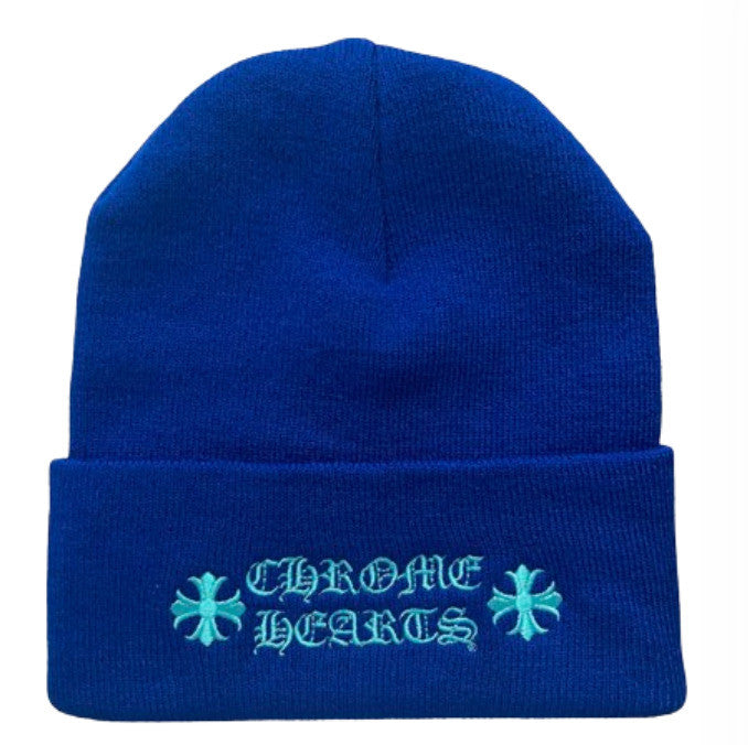 Chrome Hearts Blue Beanie Cap