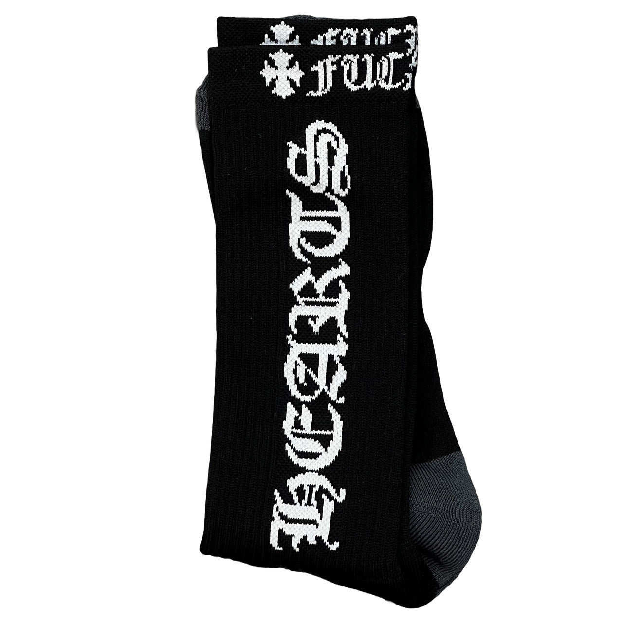 Chrome Hearts CH Logo Socks Black/White