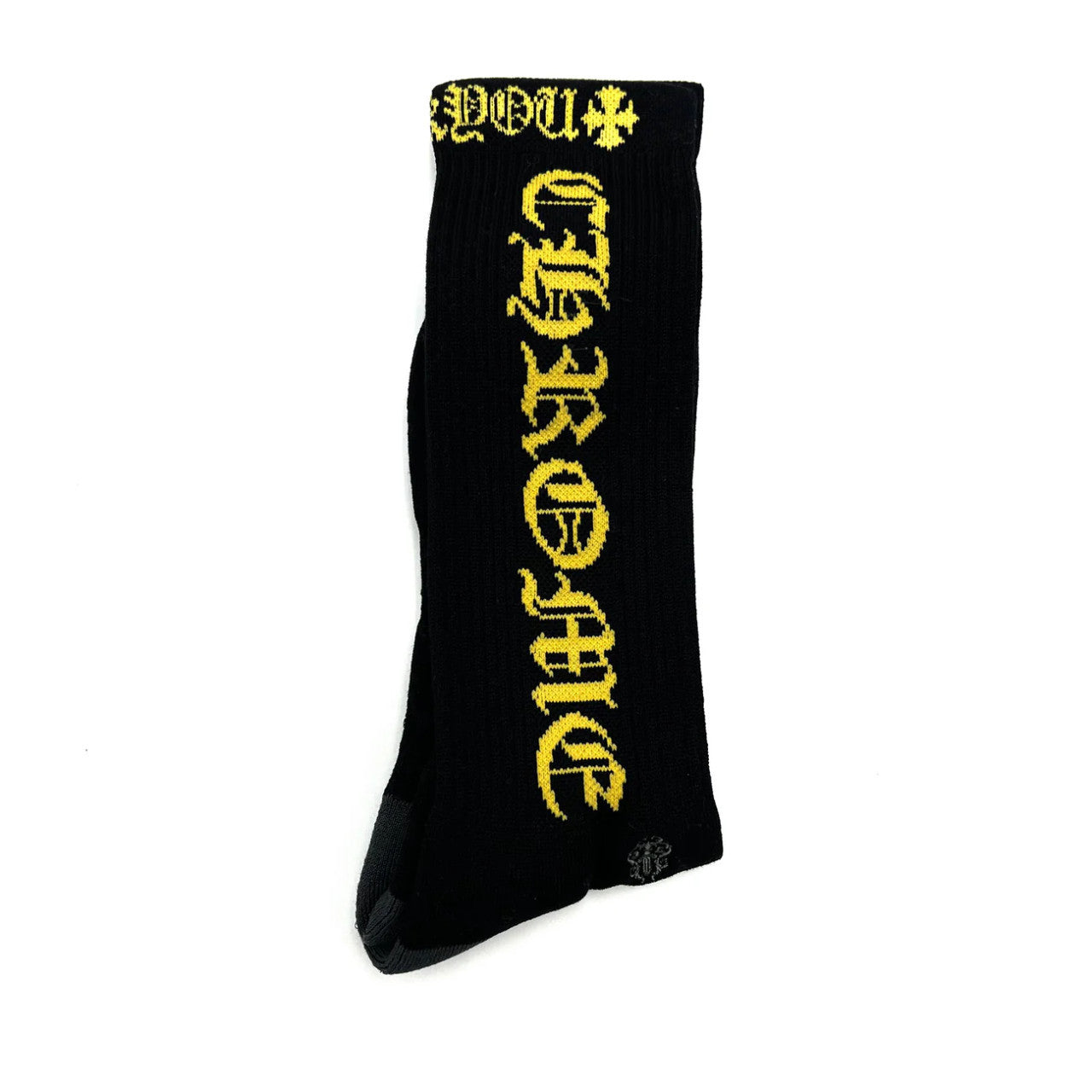 Chrome Hearts CH Logo Socks Black/Yellow