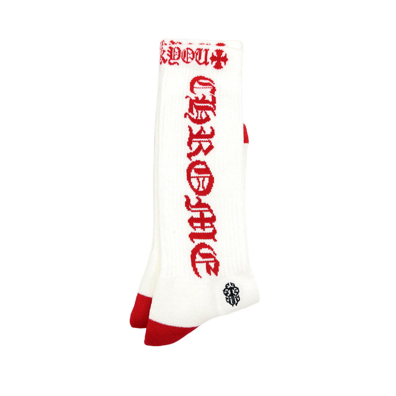 Chrome Hearts CH Logo Socks White/Red