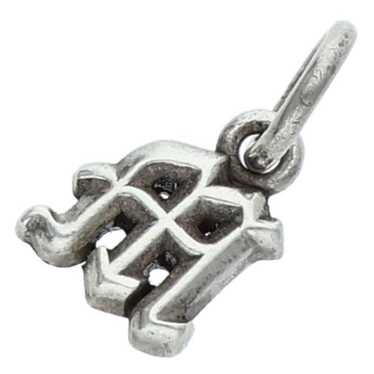 Chrome Hearts Silver Alphabet M Initial Mini Charm Pendant