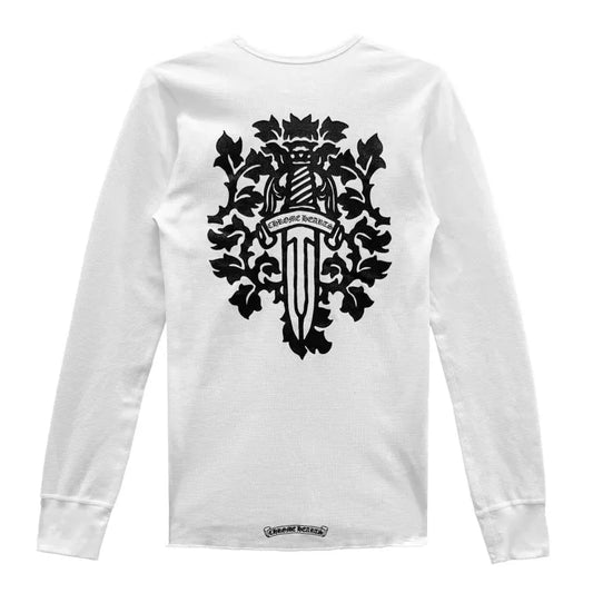 Chrome Hearts Vine Dagger Thermal L/S T-Shirt White