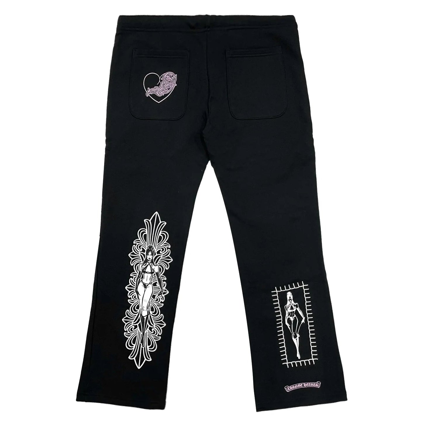 Chrome Hearts Deadly Doll Miami Art Basel Exclusive Sweatpants Black/Pink