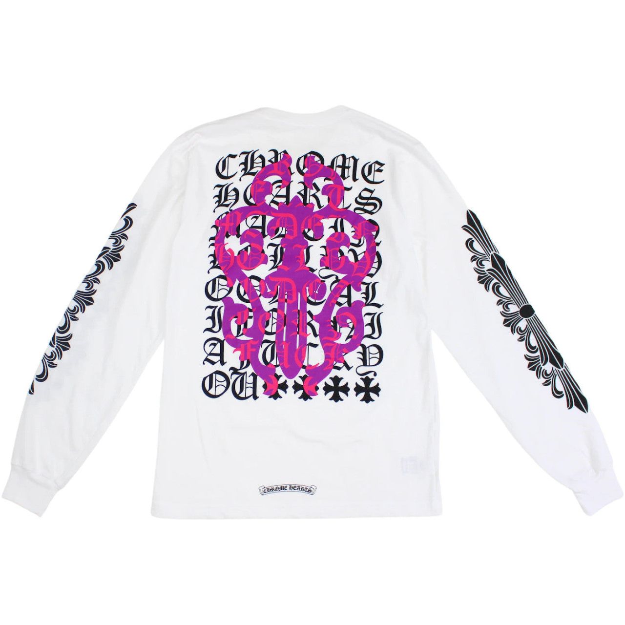 Chrome Hearts Eye Chart Dagger Crewneck White