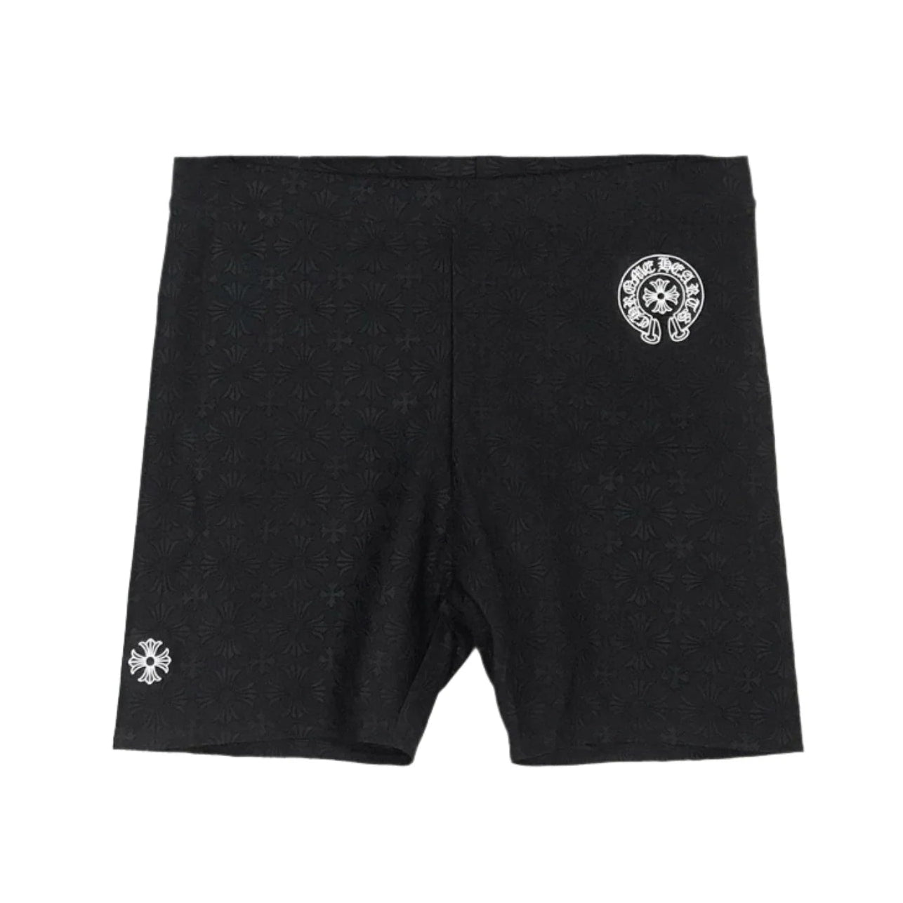 Chrome Hearts Monogram Horseshoe Logo Biker Shorts Black (Women's)