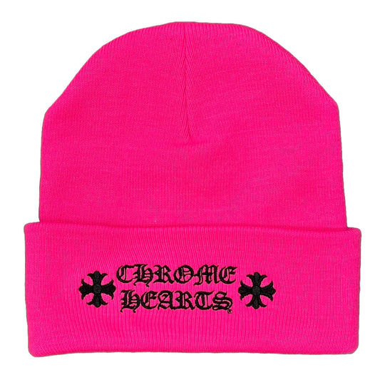 Chrome Hearts Logo Beanie Pink