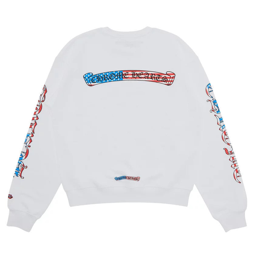 Chrome Hearts Matty Boy America Crewneck White