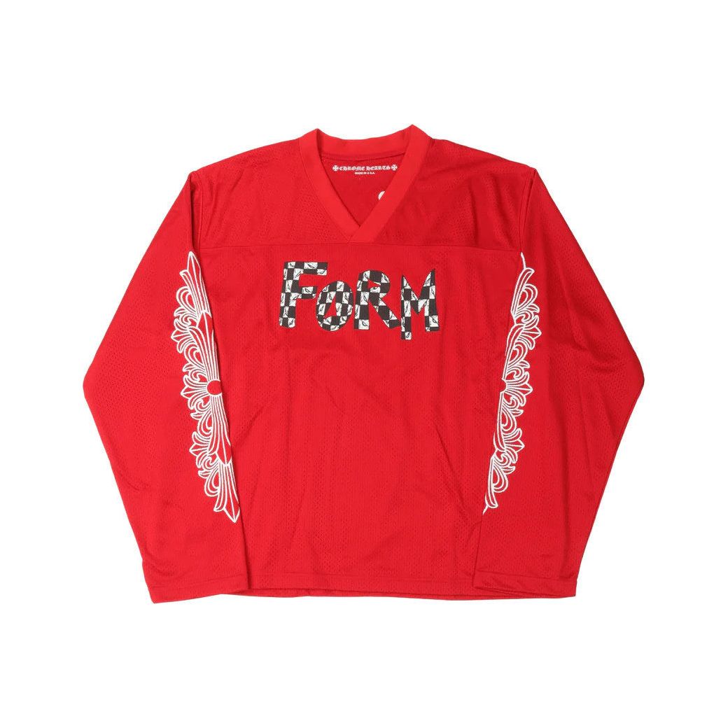 Chrome Hearts Matty Boy FORM Team Mesh Stadium L/S Jersey Red