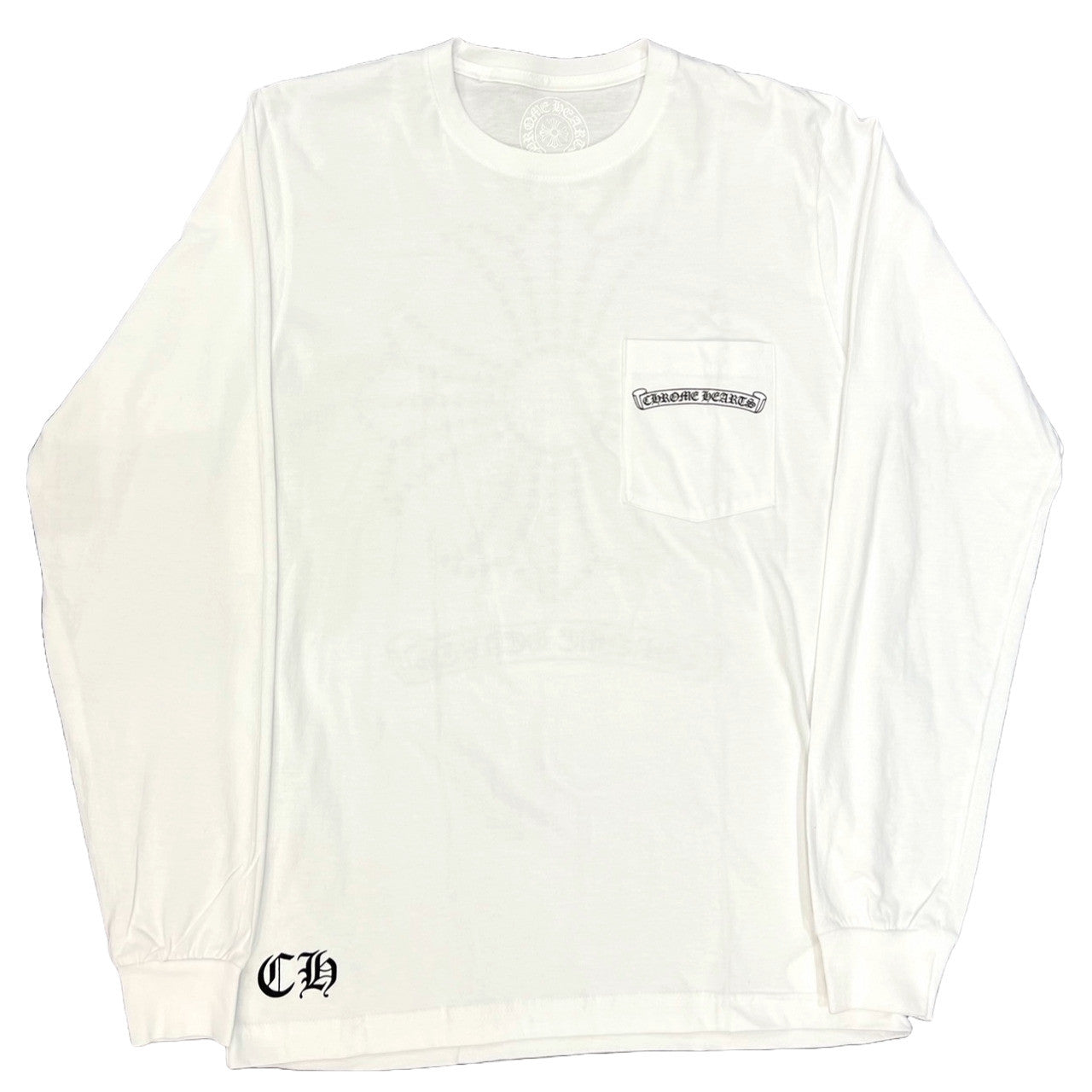 Chrome Hearts Plus Cross Scroll L/S T-Shirt White