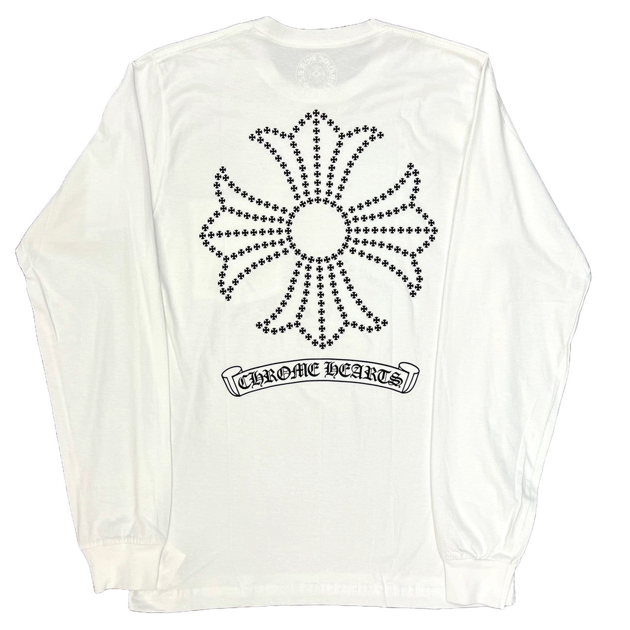 Chrome Hearts Plus Cross Scroll L/S T-Shirt White