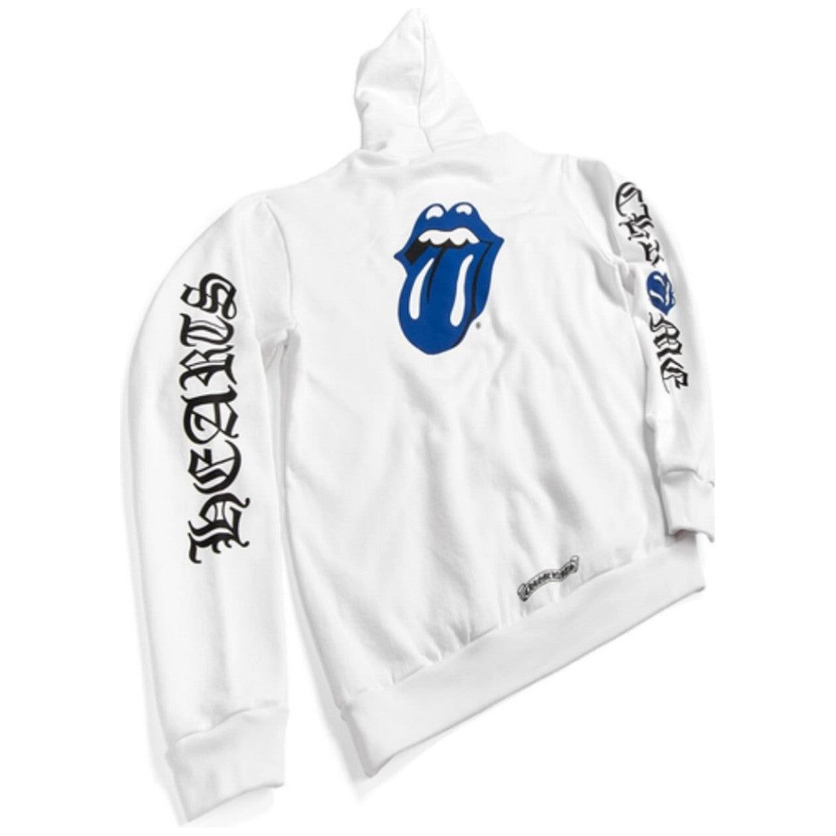 Chrome Hearts Rolling Stones Hoodie White/Blue