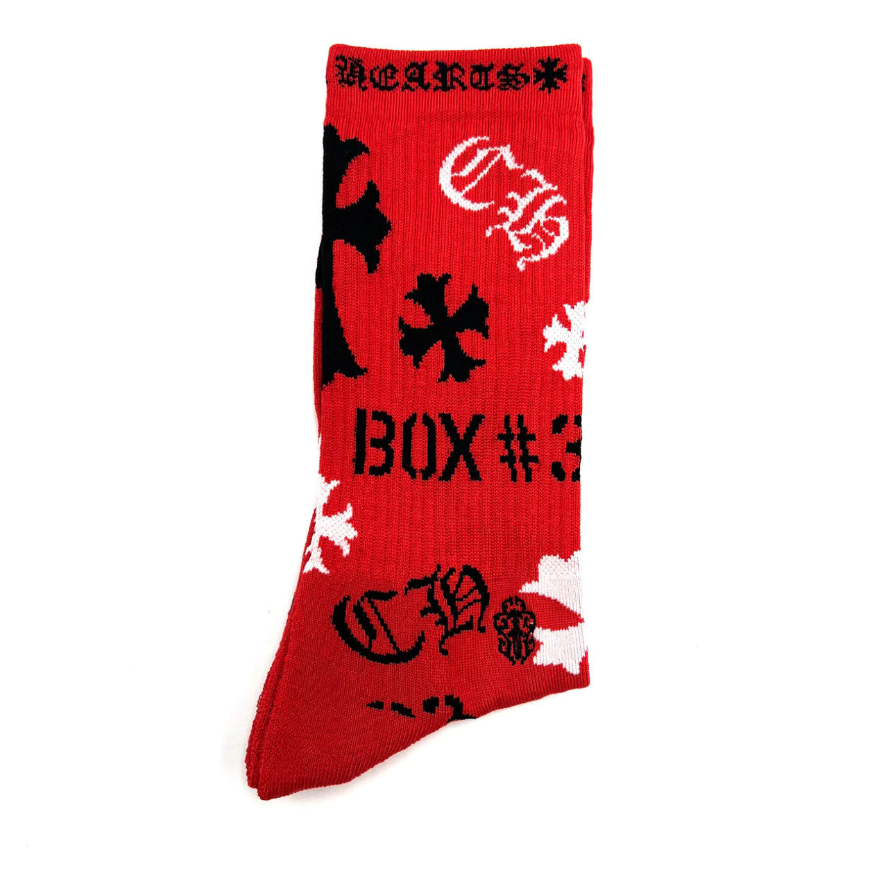 Chrome Hearts Stencil Socks Red