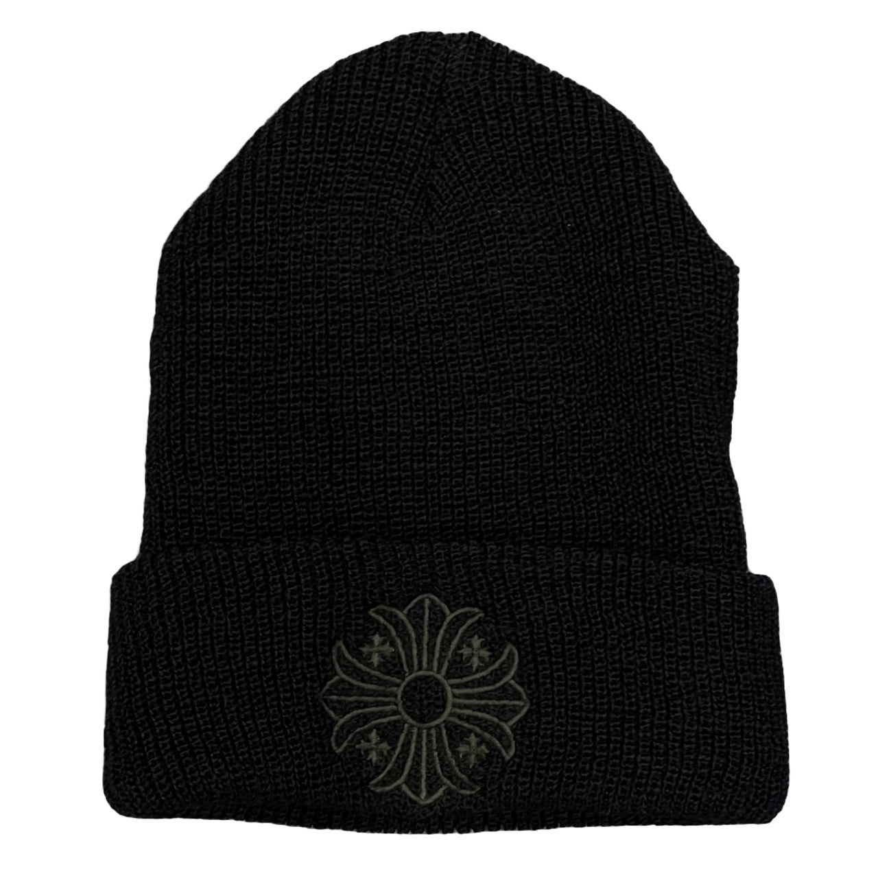 Chrome Hearts Tonal Plus Cross Beanie Black