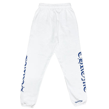Chrome Hearts Horseshoe Logo Sweatpants White/Blue