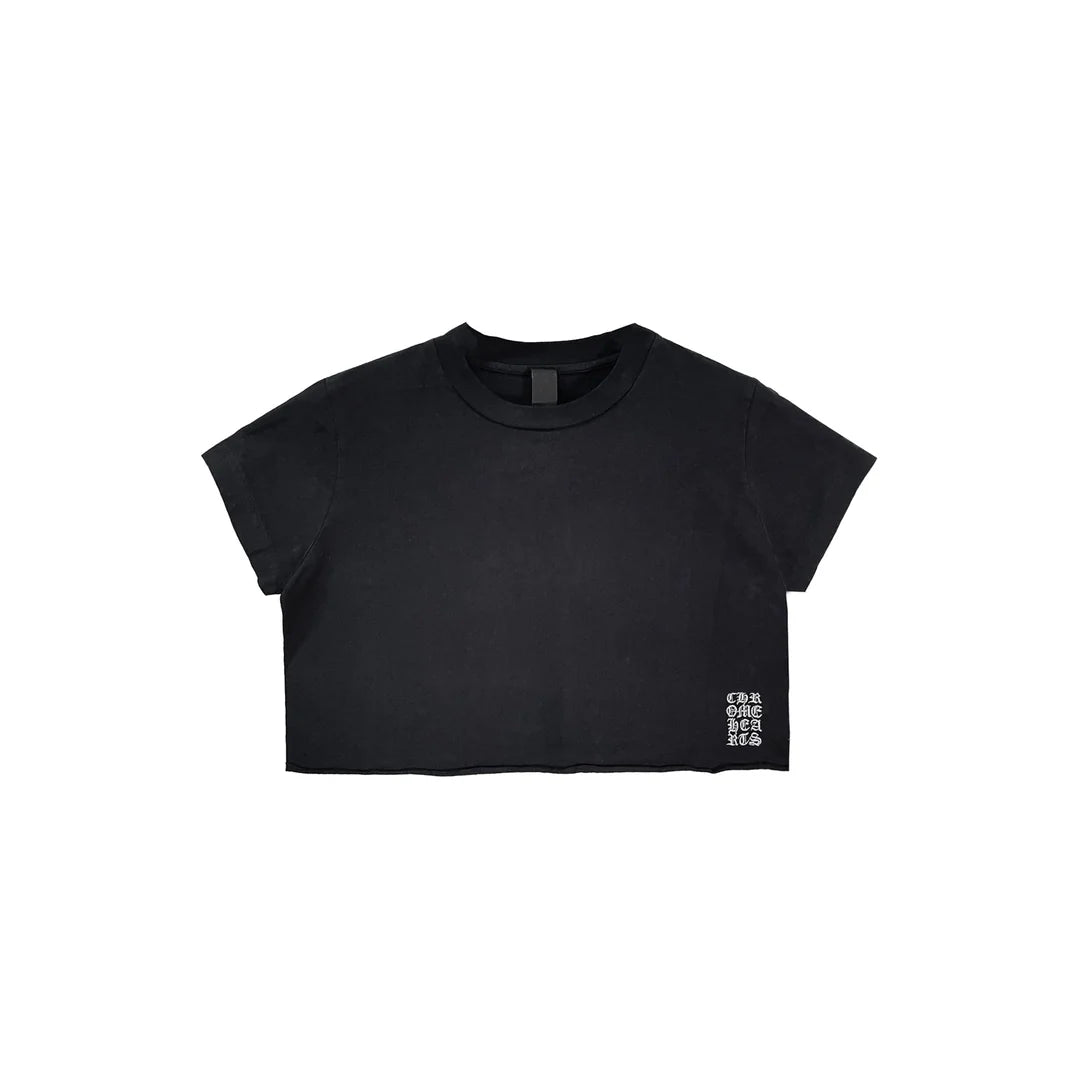 Chrome Hearts Embroidered Cropped Short-Sleeve T-Shirt Black (Women’s)