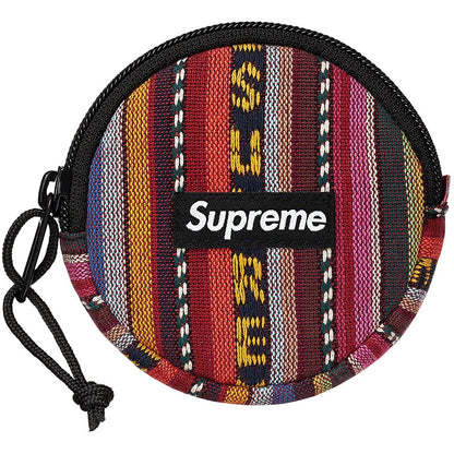 Supreme Woven Stripe Coin Pouch Multicolor