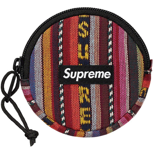 Supreme Woven Stripe Coin Pouch Multicolor