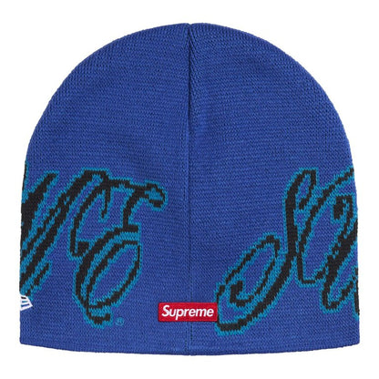Supreme New Era® Cursive Beanie Royal