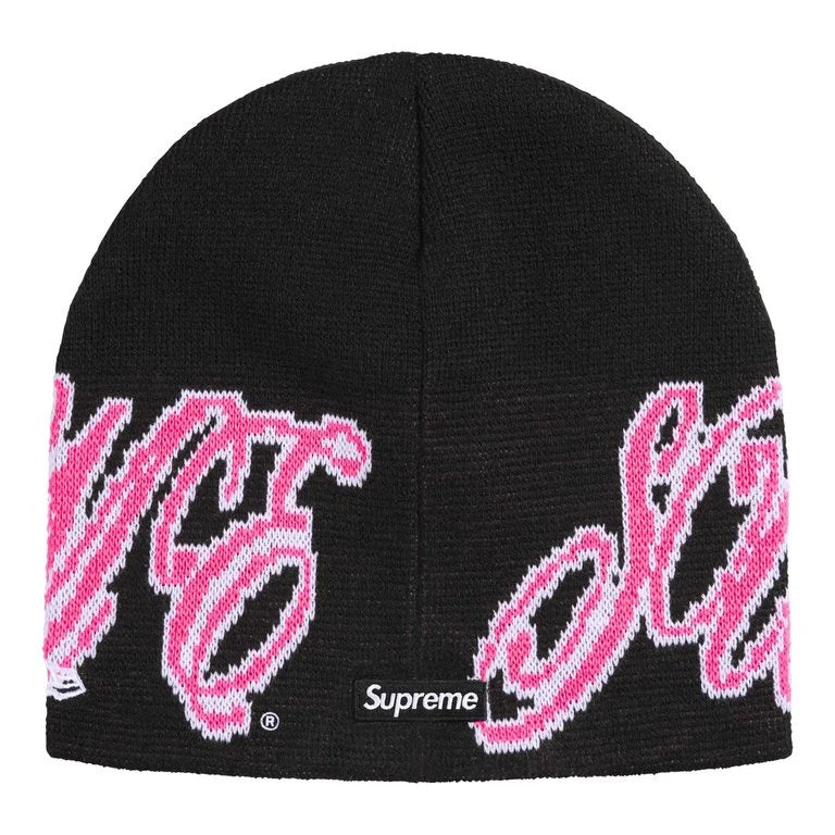 Supreme New Era® Cursive Beanie Black