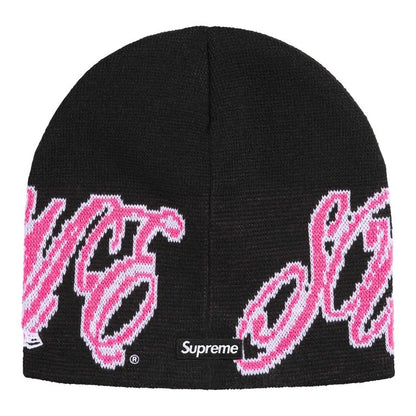 Supreme New Era® Cursive Beanie Black