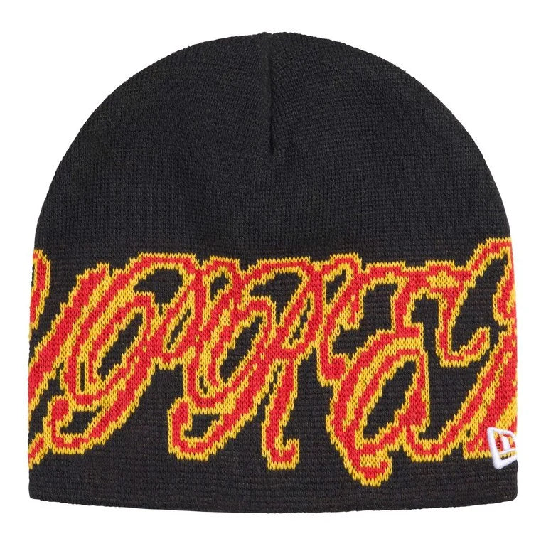 Supreme New Era® Cursive Beanie Black/Red