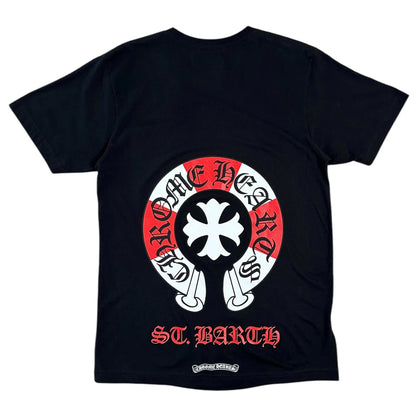 Chrome Hearts St. Barths Exclusive Horseshoe T-Shirt Black/Red/White