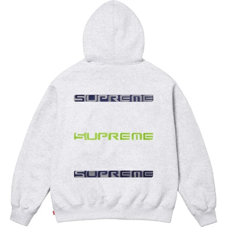 Supreme AOI Stacked Hooded Sweatshirt Heather Grey
