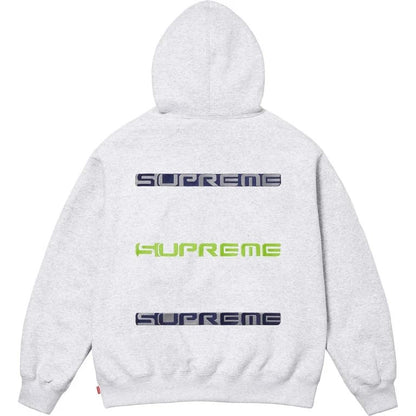 Supreme AOI Stacked Hooded Sweatshirt Heather Grey