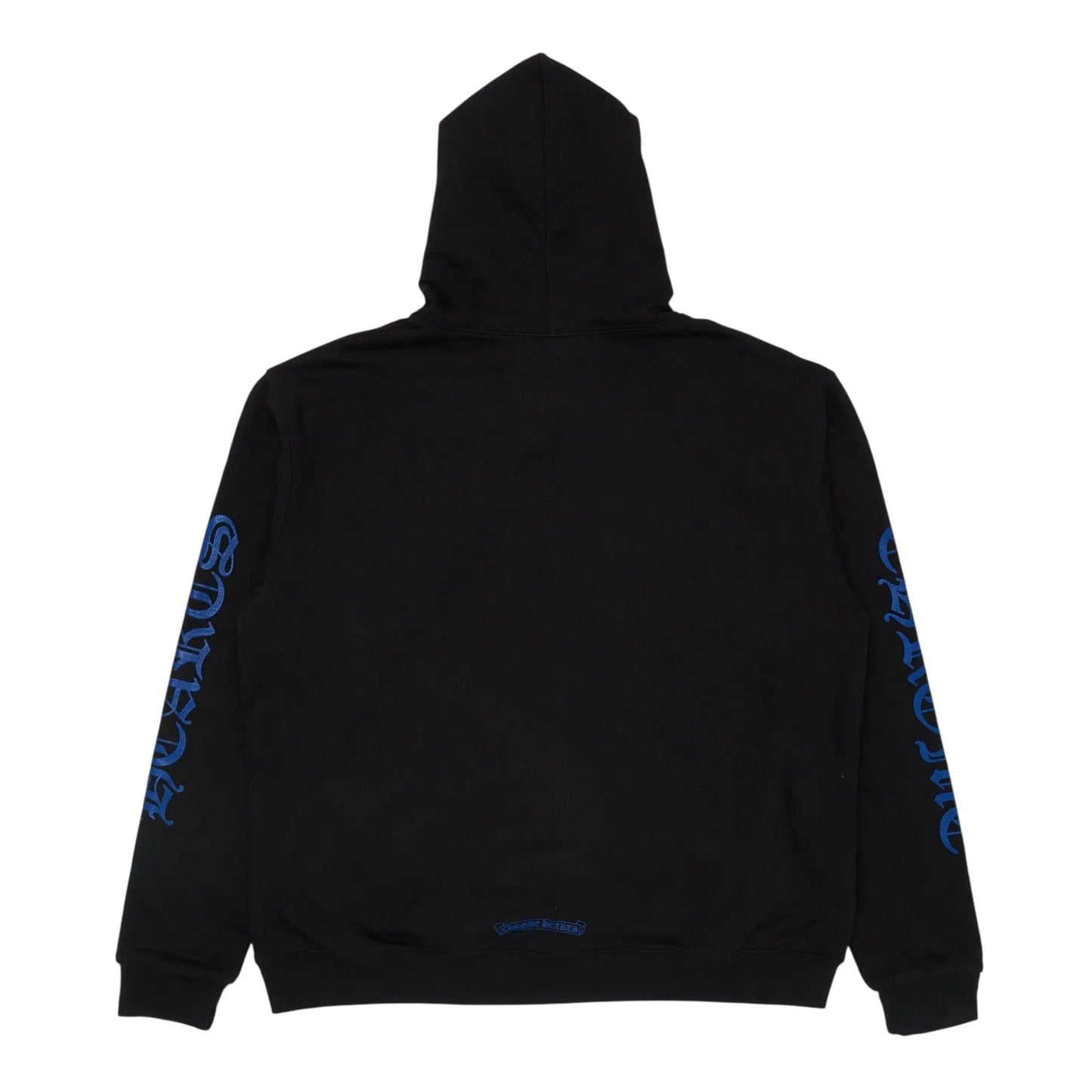 Chrome Hearts Vertical Logo Thermal Zip-Up Hoodie Black/Blue