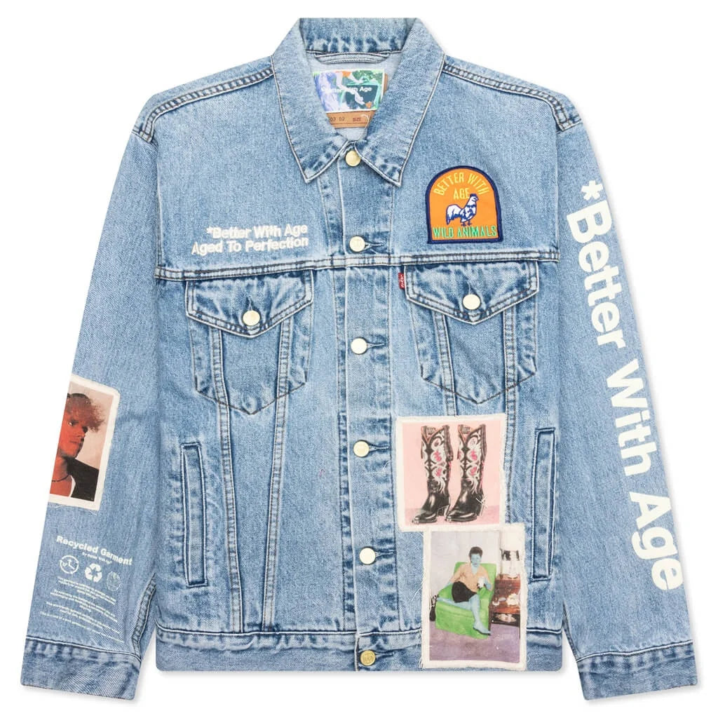 Better With Age Portrait Denim Jacket